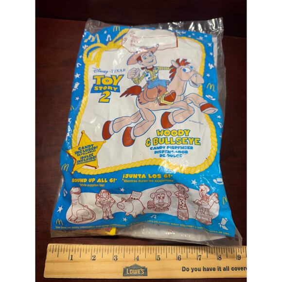1999 McDonalds Happy Meal Toy Story 2 Disney's Woody & Bullseye Candy Dispenser - Picture 3 of 7